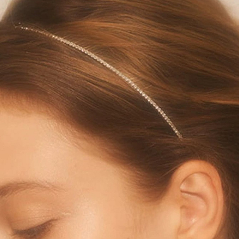Hi Tech Accessories - 1PC Fairylike Rhinestone Hair Hoop Shimmering