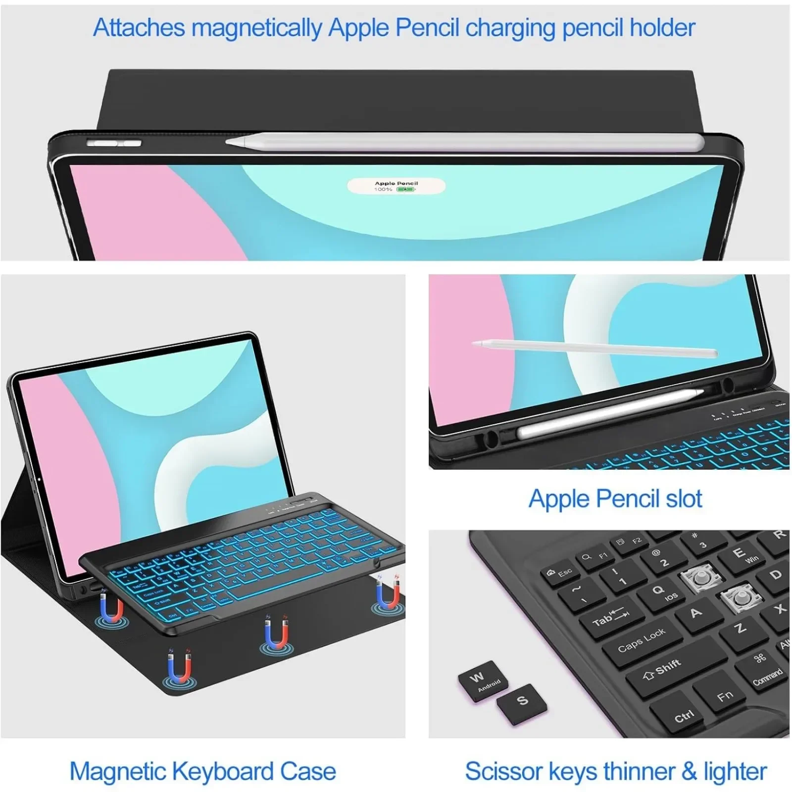Keyboard Case for HONOR Pad X8 - đánh giá và giá Pen Holder Magnetic