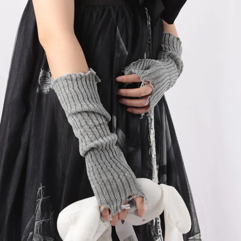 1Pair Punk Broken Unisex Glove - đánh giá và giá Tech Wear Accessories
