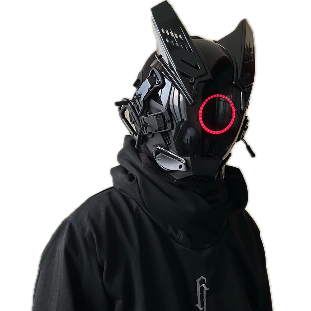 Cyberpunk LED Mask Cosplay Mas - đánh giá và giá Tech Wear Accessories