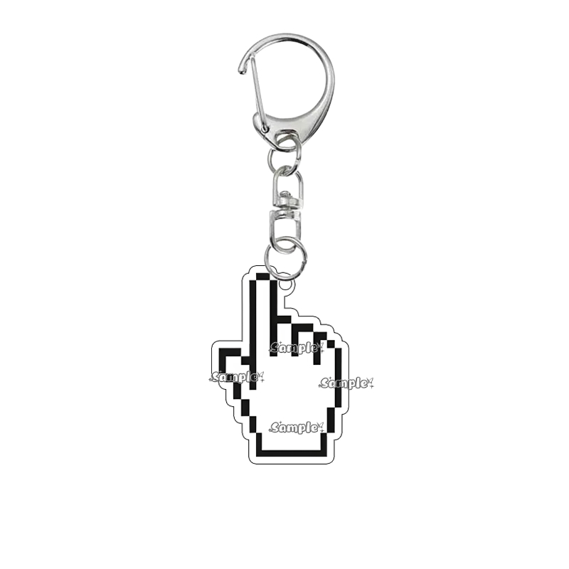 Creative Double-sided Print Re - đánh giá và giá Tech Keychain Accessories