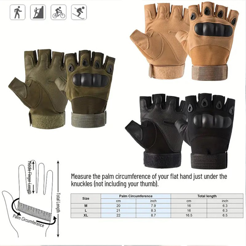 1Pair Tactical Fingerless Glov - đánh giá và giá Tech Wear Accessories