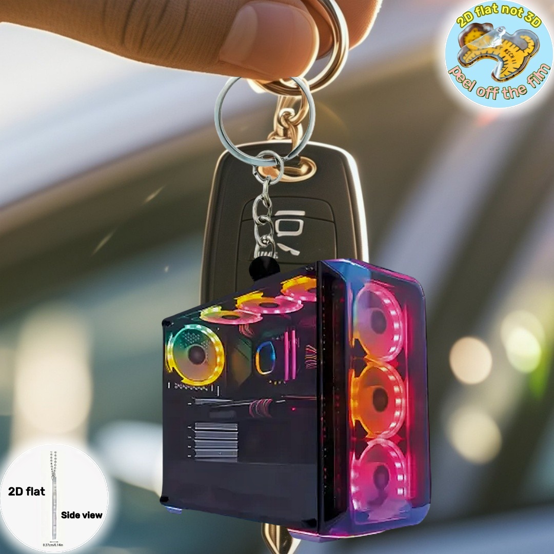 RGB Computer Host Pendant Keyc - đánh giá và giá Tech Keychain Accessories